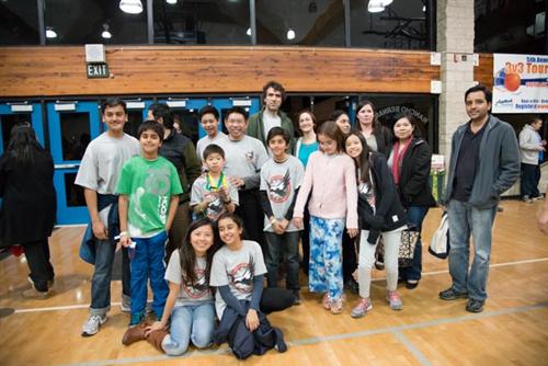 The Solana Beach Science Olympiad team poses for a group photo 