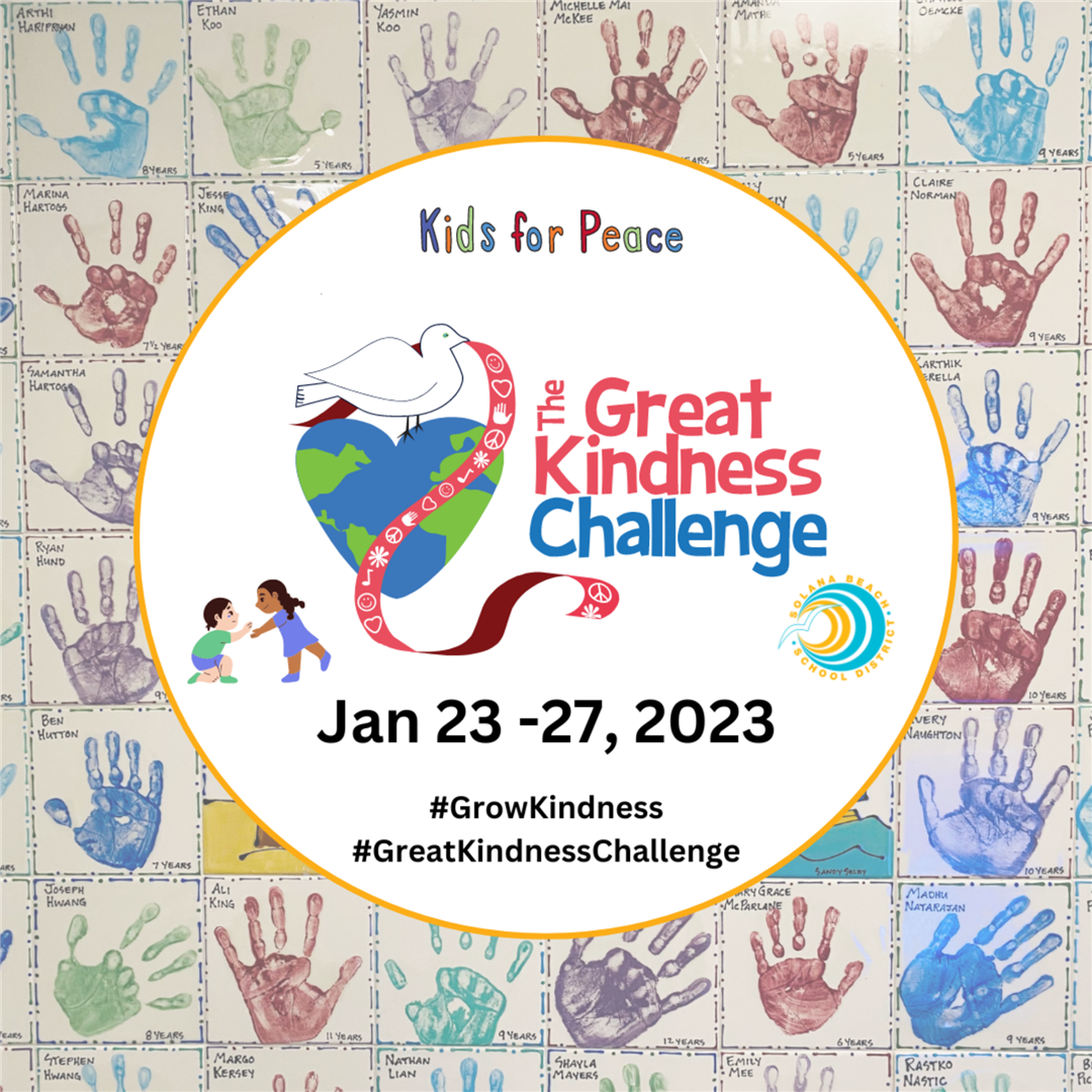 Photo Features Great Kindness Challenge Logo and Dates 